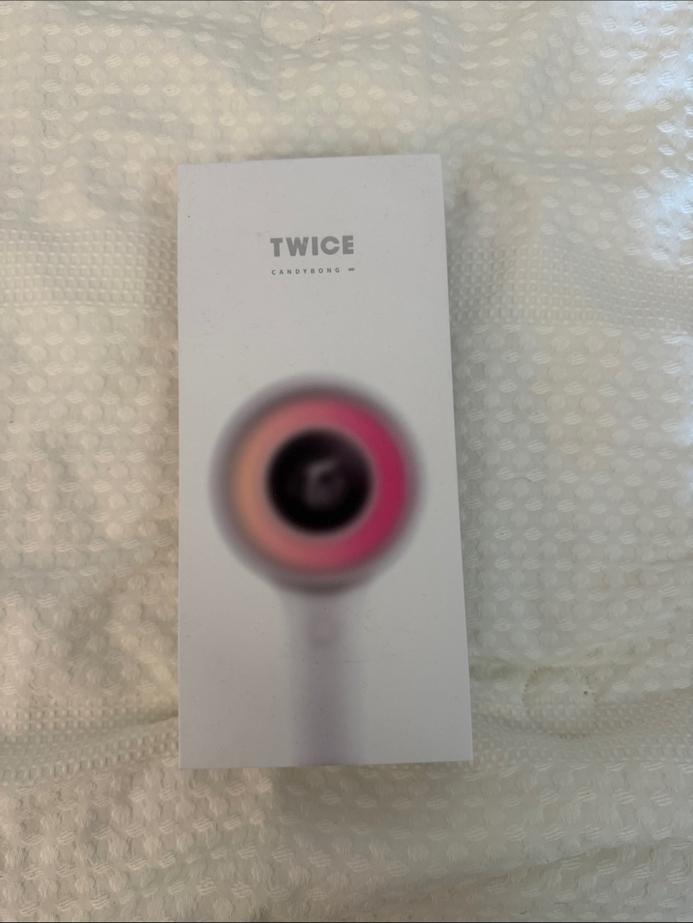 Twice White Concert Lightstick with Pink Accent